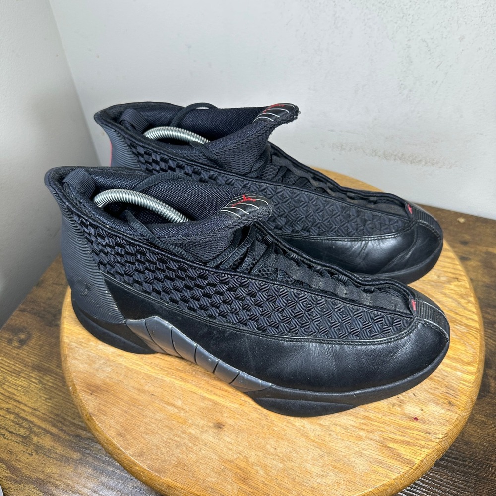 Jordan 15 Retro Stealth Black Varsity Red 881429-001 Mens 10.5 Sneaker